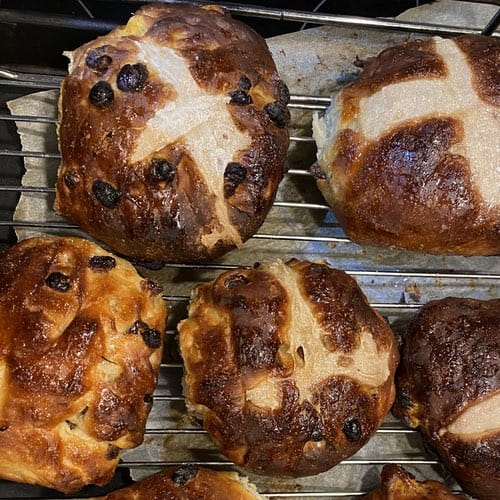 more wonky hot cross buns